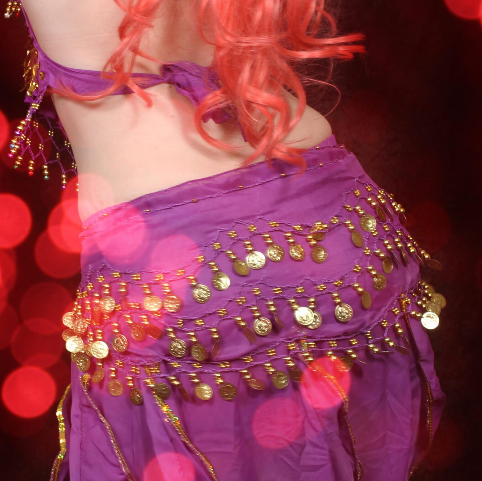 Motion Blur Belly Dancer Close-up